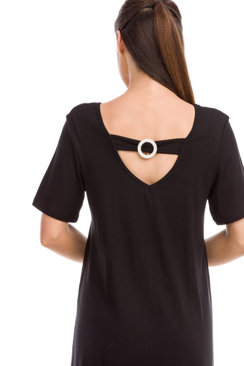 Dress with a Ring Detail At The Back - Image 2