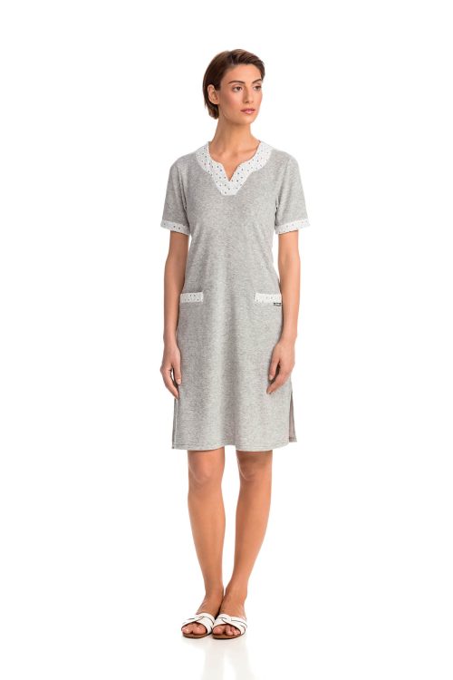 Frottee Dress with Pockets - Image 1