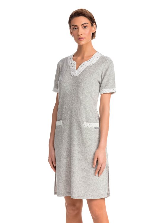 Frottee Dress with Pockets - Image 2