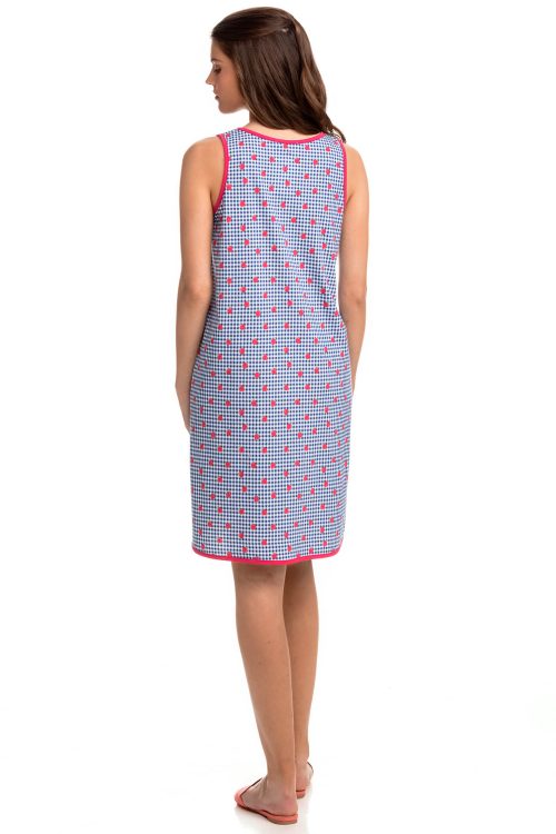 Sleeveless Nightgown with Buttons - Image 3