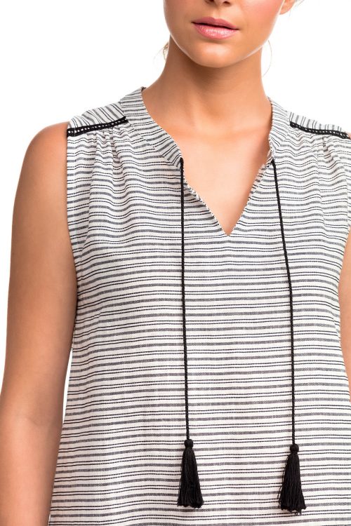 Sleeveless Striped Dress - Image 3