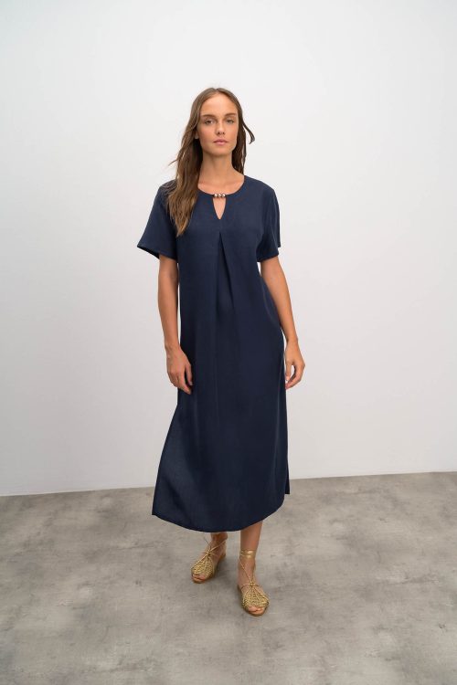 Plain Long Dress - Image 1