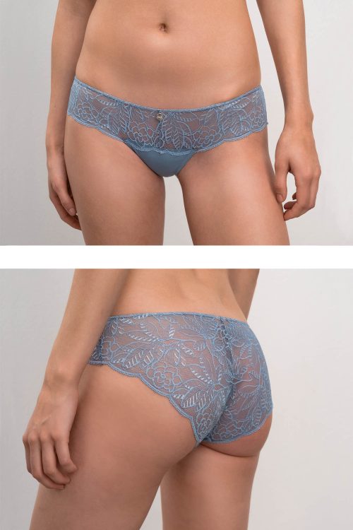 Plain Cheeky Slip with Lace - Image 1