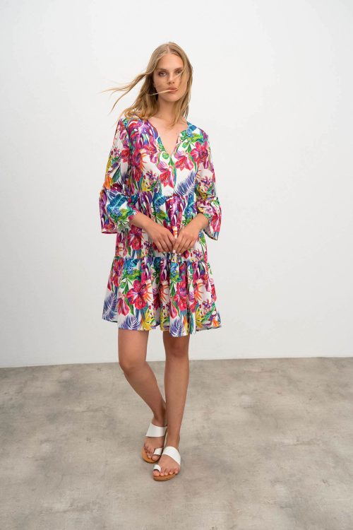 Comfy Colorful Dress - Image 1