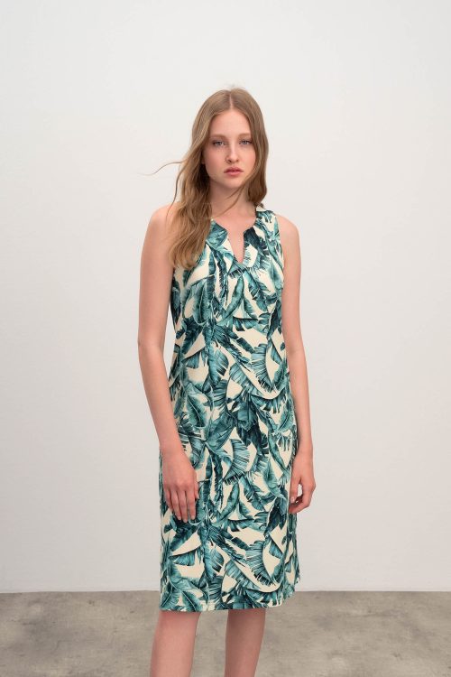 Printed Sleeveles Dress - Image 1
