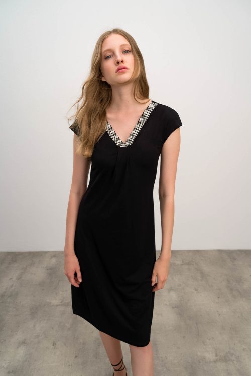 Plain Sleeveless  Dress - Image 1