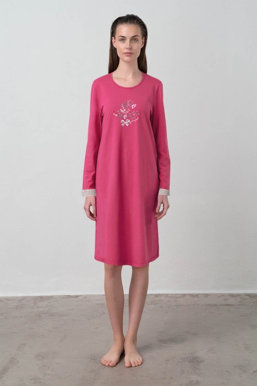Nightgown with Long Sleeves - Image 1