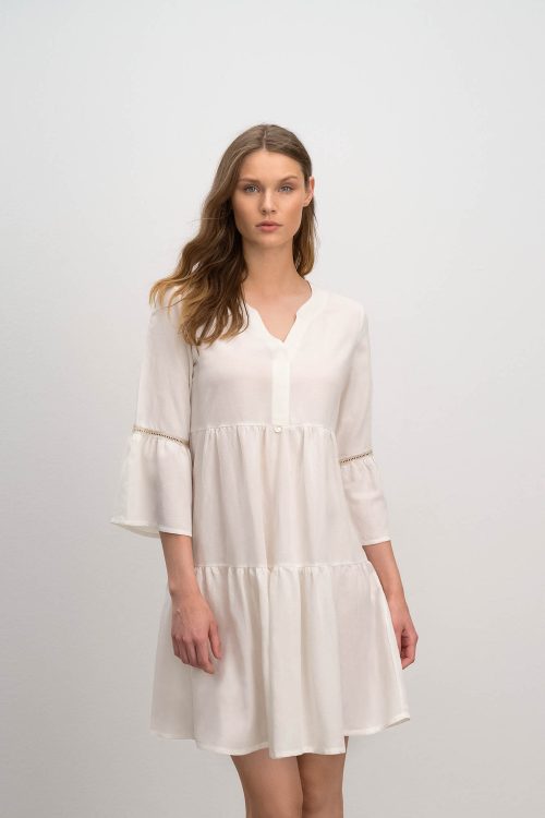 Plain Tunic with Button Placket - Image 1