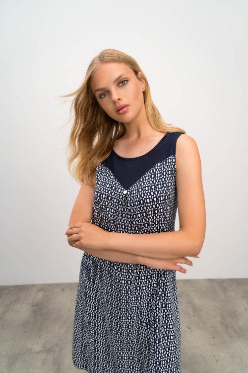 Printed Sleeveless Dress - Image 2