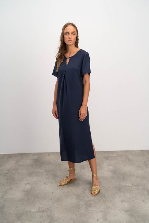Plain Long Dress - Image 2