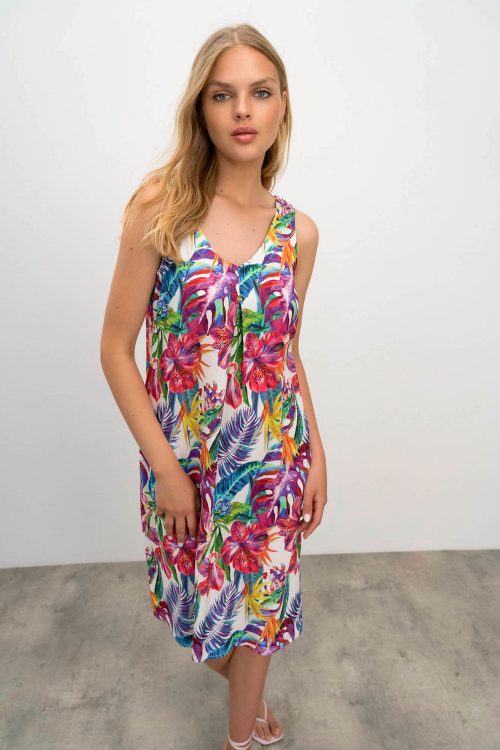 Sleeveless Dress with classic fit - Image 2