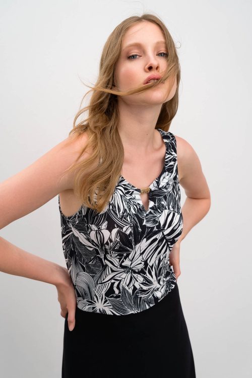 Printed Sleeveless Dress - Image 3