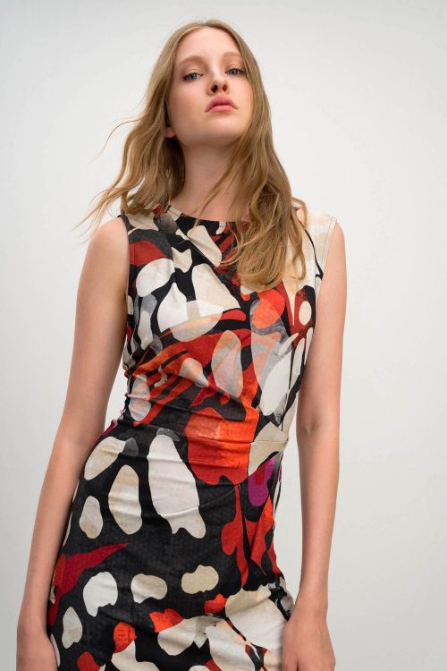 Printed Sleeveless Dress - Image 3