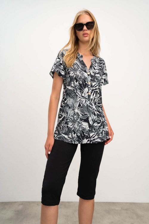 Printed Short Sleeved Top - Image 3