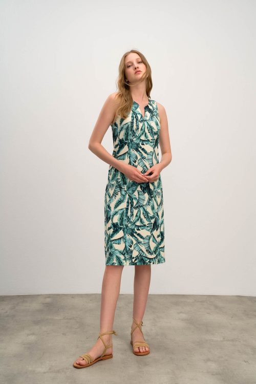 Printed Sleeveles Dress - Image 3