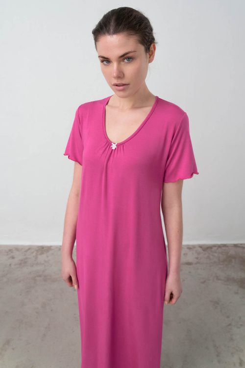 NIGHTGOWN 93% MICROMODAL - 7% ELASTANE - Image 3