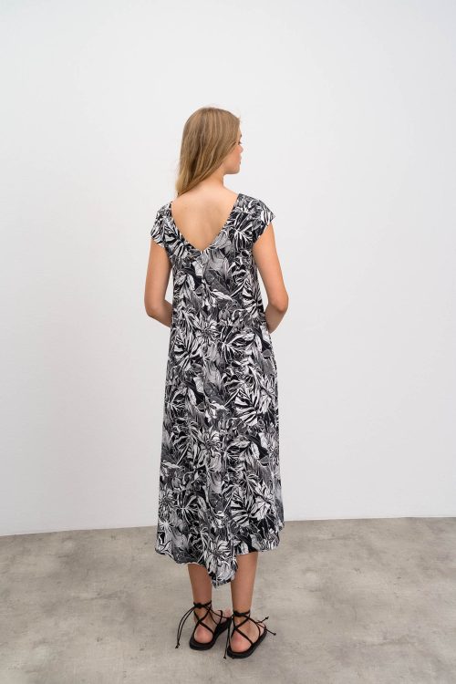 Printed Sleeveless Caftan - Image 4