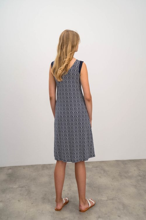 Printed Sleeveless Dress - Image 4