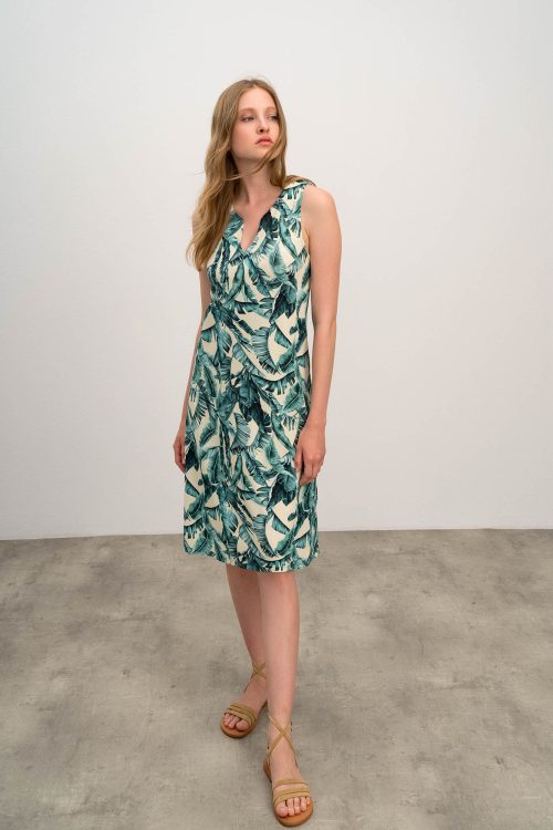 Printed Sleeveles Dress - Image 4