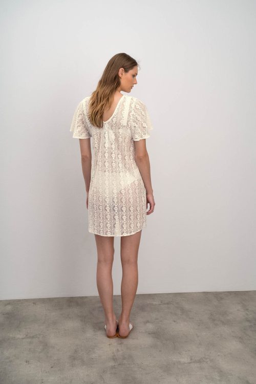 Обикновена рокля с къси ръкави - Image 4