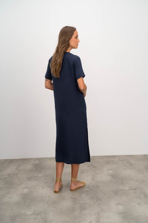 Plain Long Dress - Image 4
