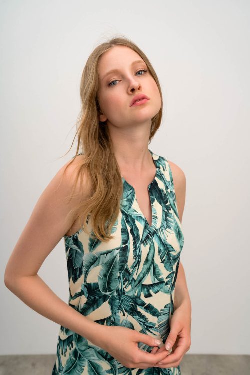 Printed Sleeveles Dress - Image 6