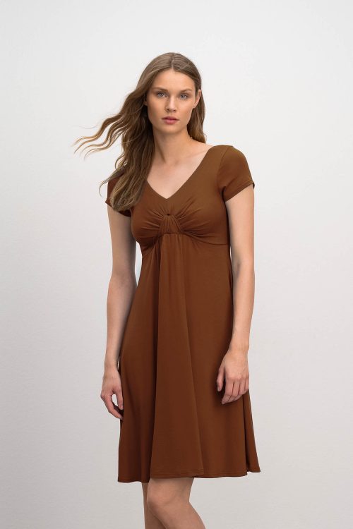 Printed Dress with Short Sleeves - Image 6