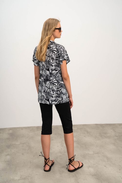 Printed Short Sleeved Top - Image 6