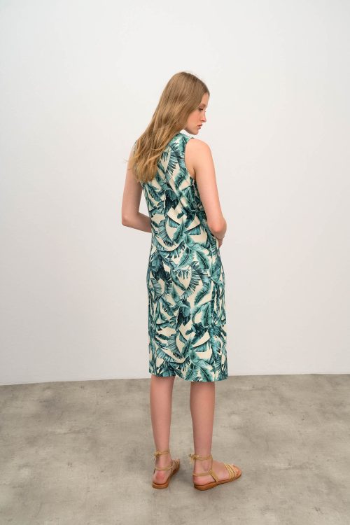 Printed Sleeveles Dress - Image 7