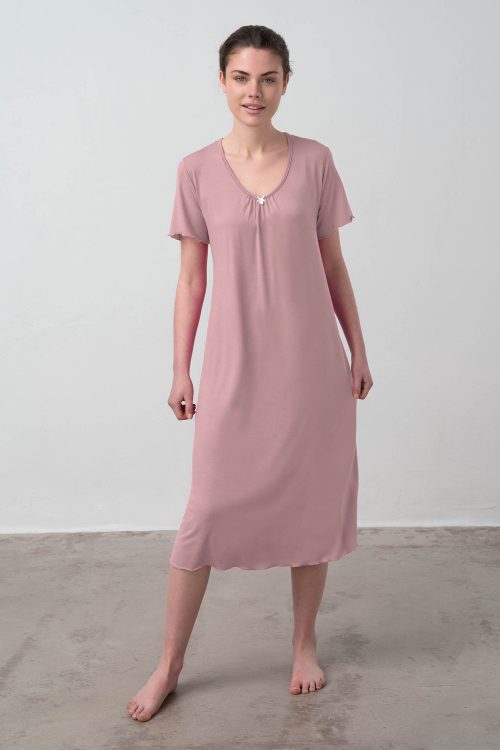 NIGHTGOWN 93% MICROMODAL - 7% ELASTANE - Image 9