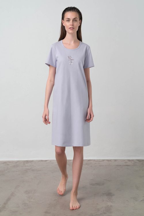 Nightgown with Short Sleeves - Image 5