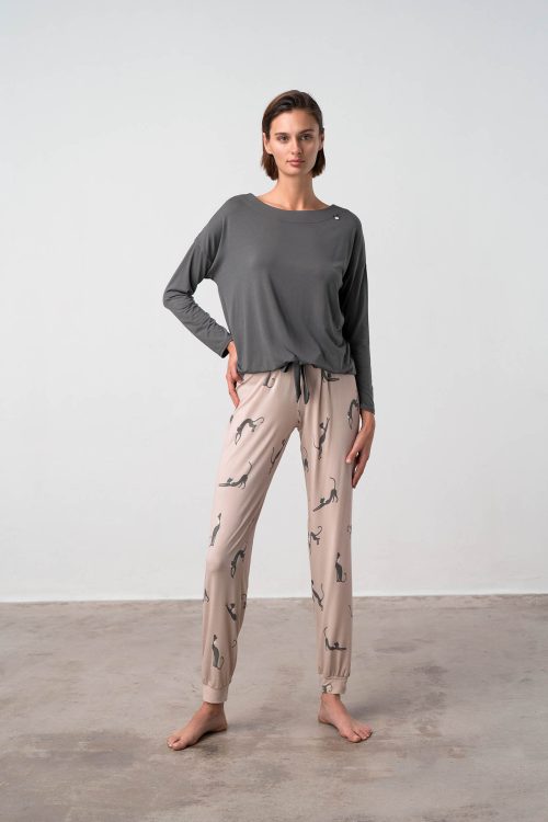 Pyjamas with Plain Top - Image 1