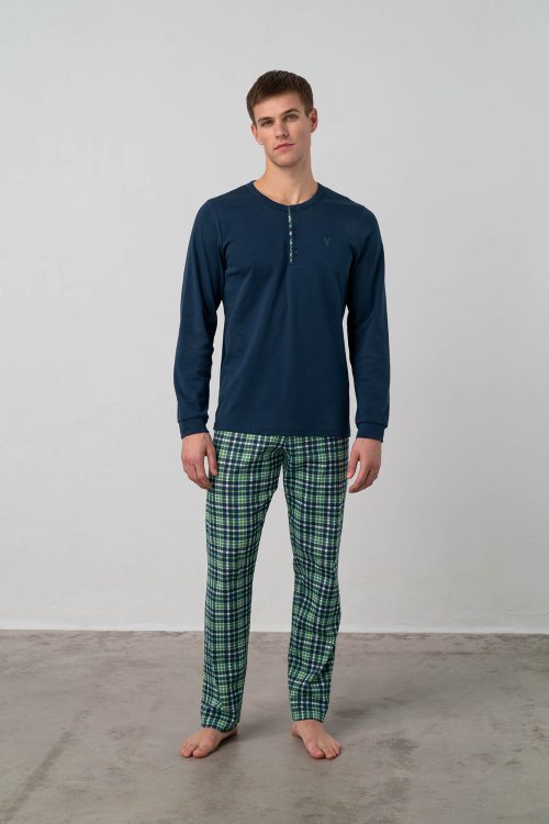 Pyjamas with Button Placket - Image 1