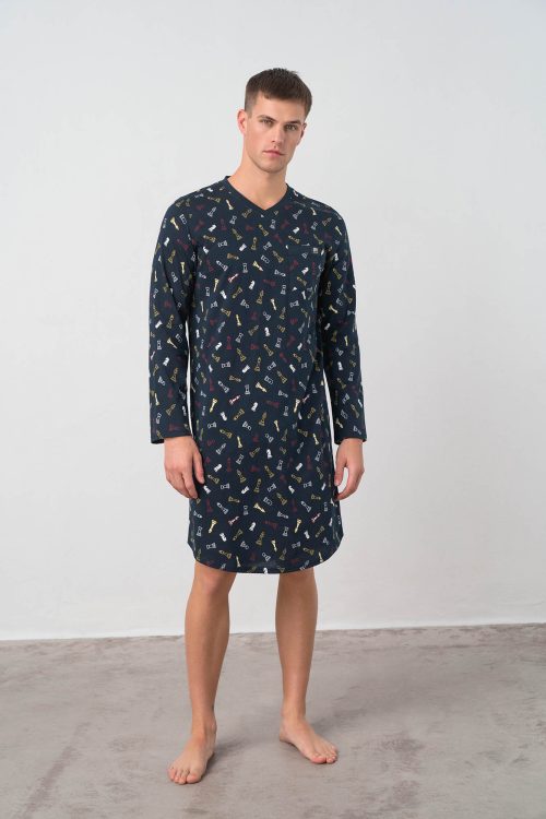 Nightgown with Long Sleeves - Image 1