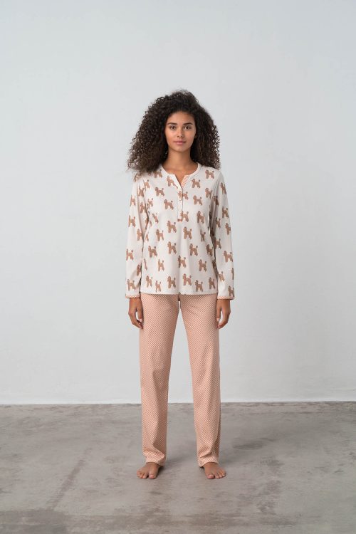 Pyjamas with Button Placket - Image 1