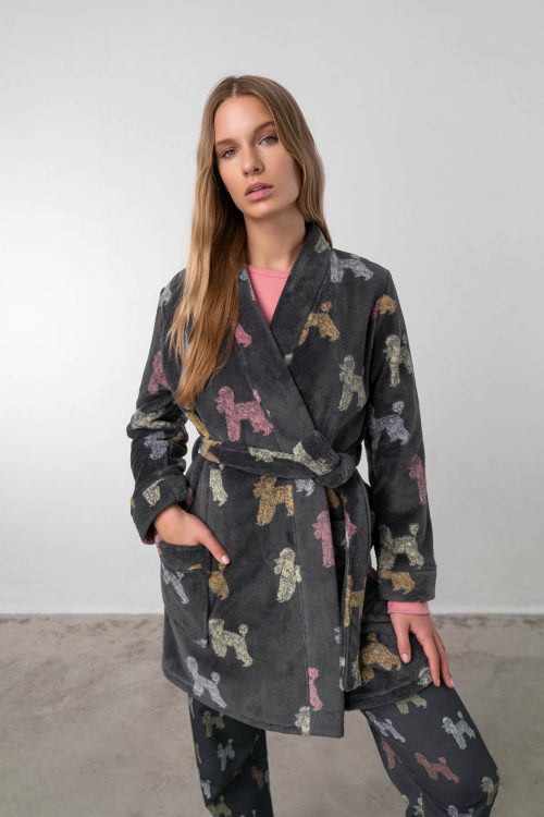 Printed Long Robe - Image 1
