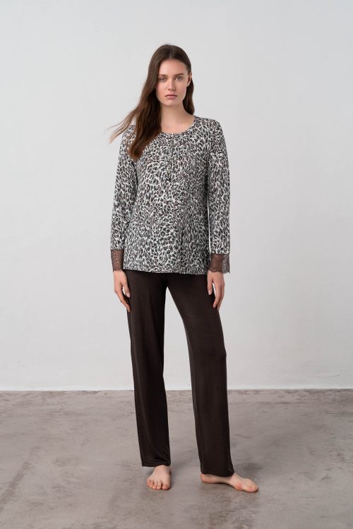 Pyjamas with Button Placket - Image 1
