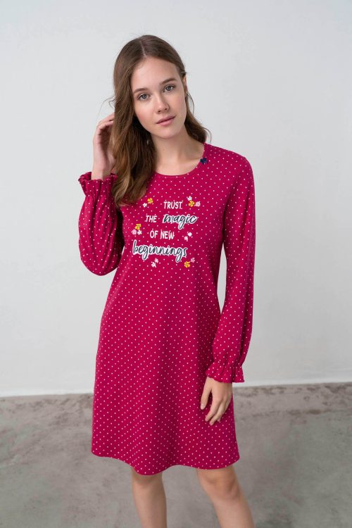Nightgown with Long Sleeves - Image 1