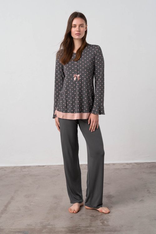 Pyjamas with Button Placket - Image 1
