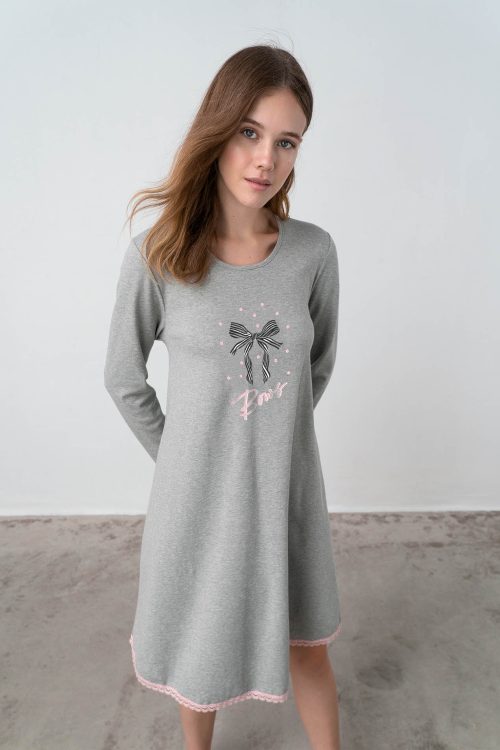 Nightgown with Long Sleeves - Image 2