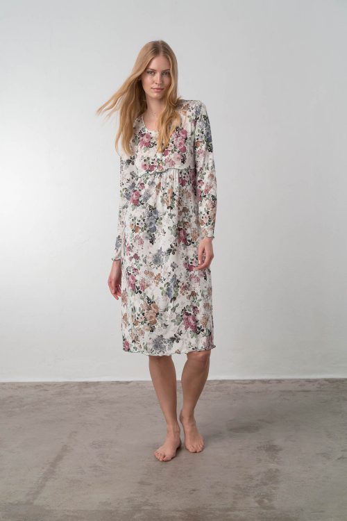 Nightgown with Button Placket - Image 2