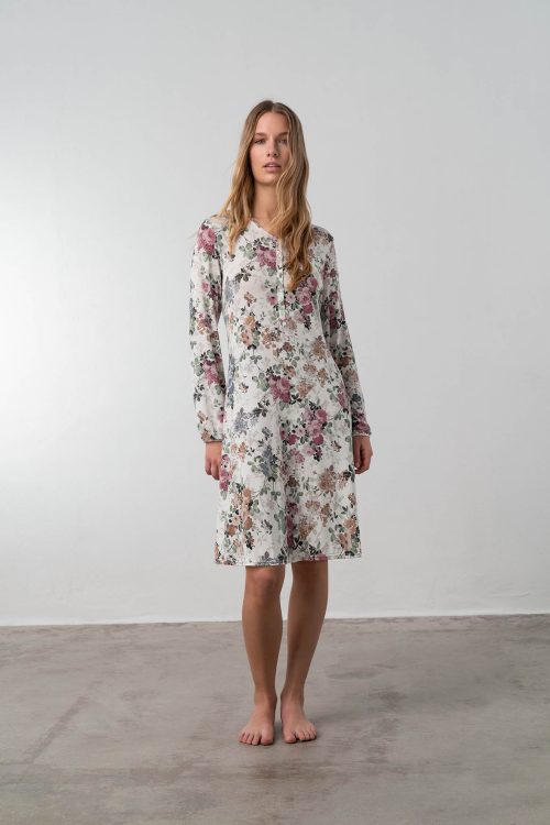 Nightgown with Button Placket - Image 2
