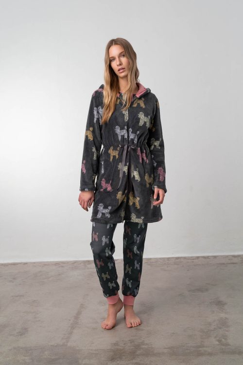 Plain Zipped Robe - Image 2