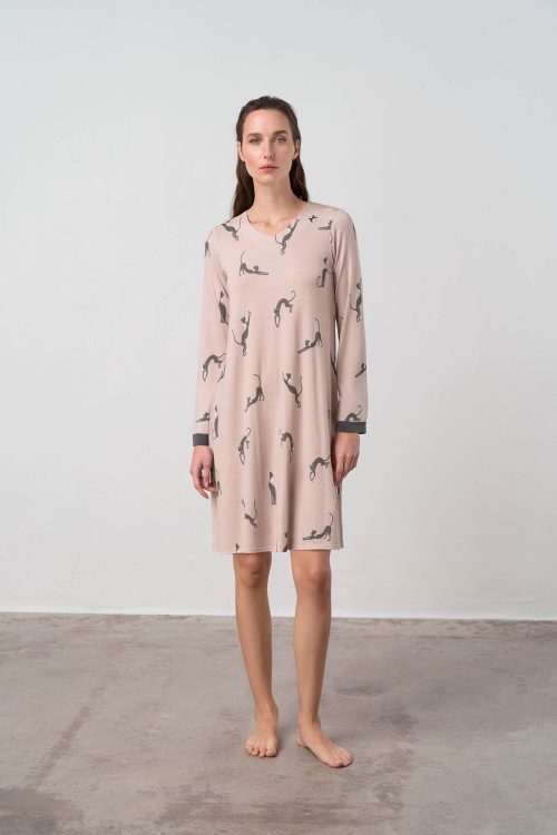 Nightgown with Long Sleeves - Image 2