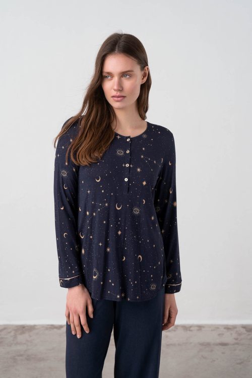 Pyjamas with Plain Pants - Image 2