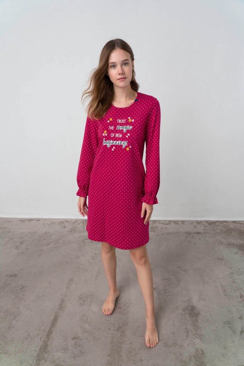 Nightgown with Long Sleeves - Image 2