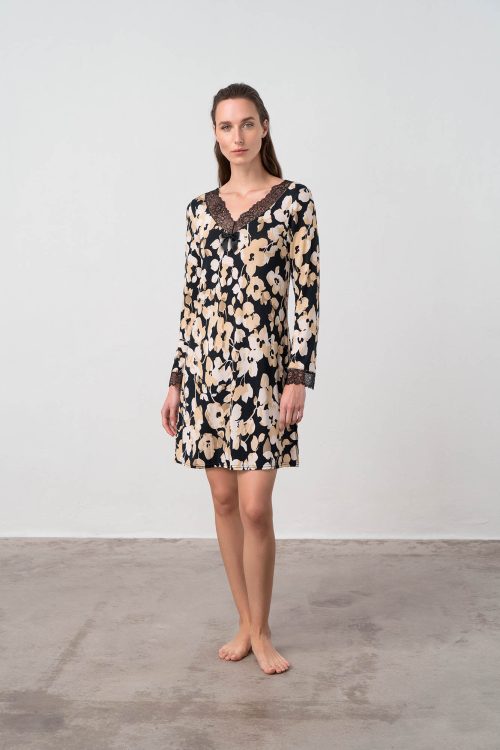 Флорална нощница с дантела - Image 2