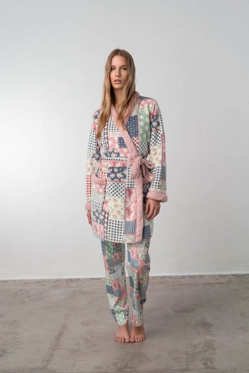 Printed Long Robe - Image 2