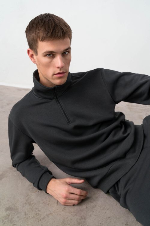 Long Sleeve Plain Blouse - Image 2