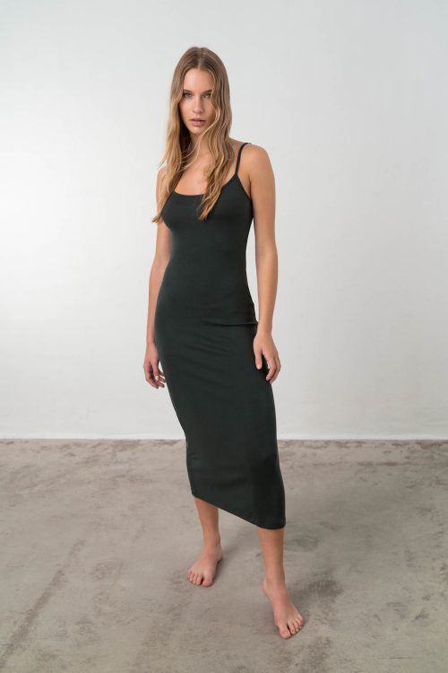 Plain Long Dress - Image 2